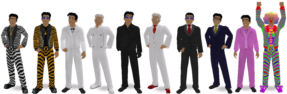 two piece suits